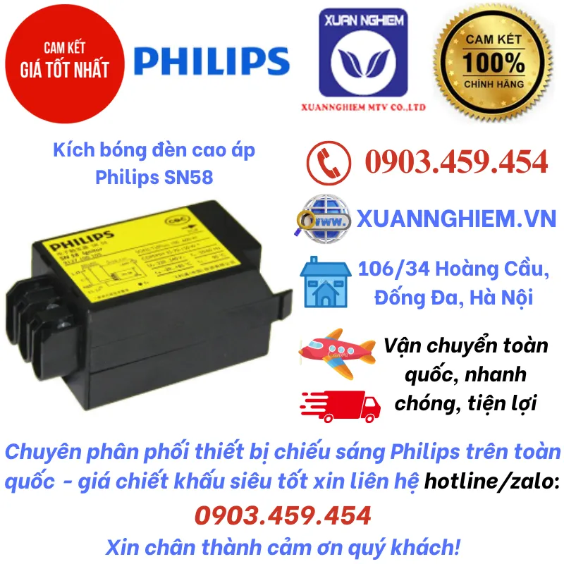 Kích bóng đèn cao áp Philips SN58