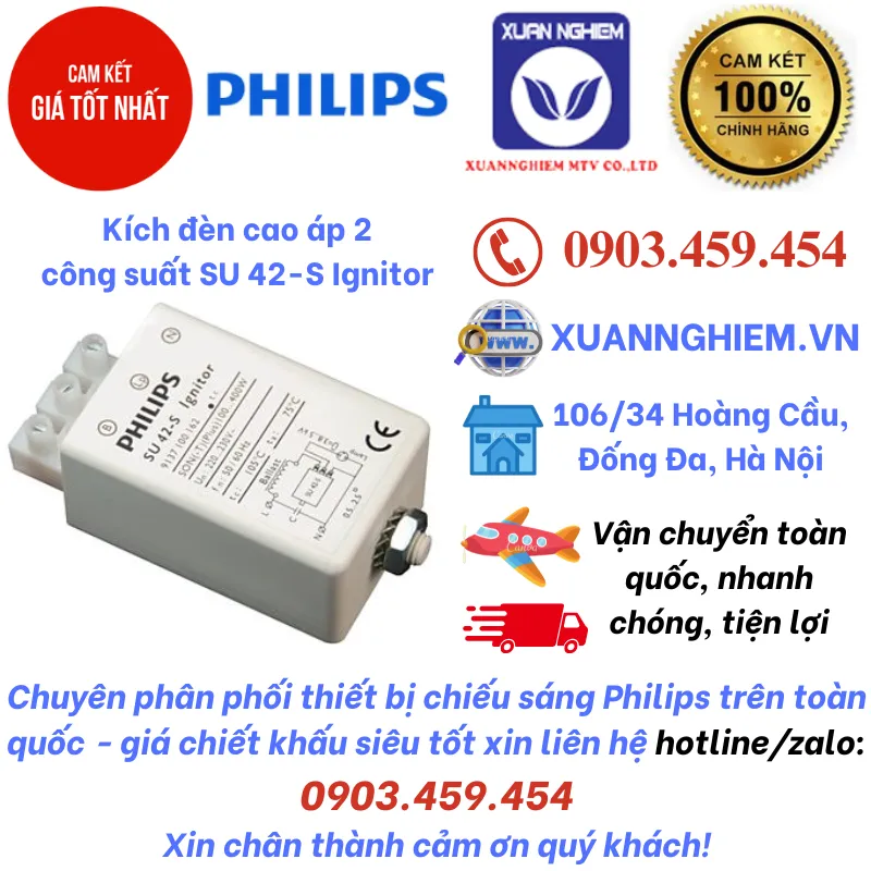Kích đèn cao áp 2 công suất SU 42-S Ignitor