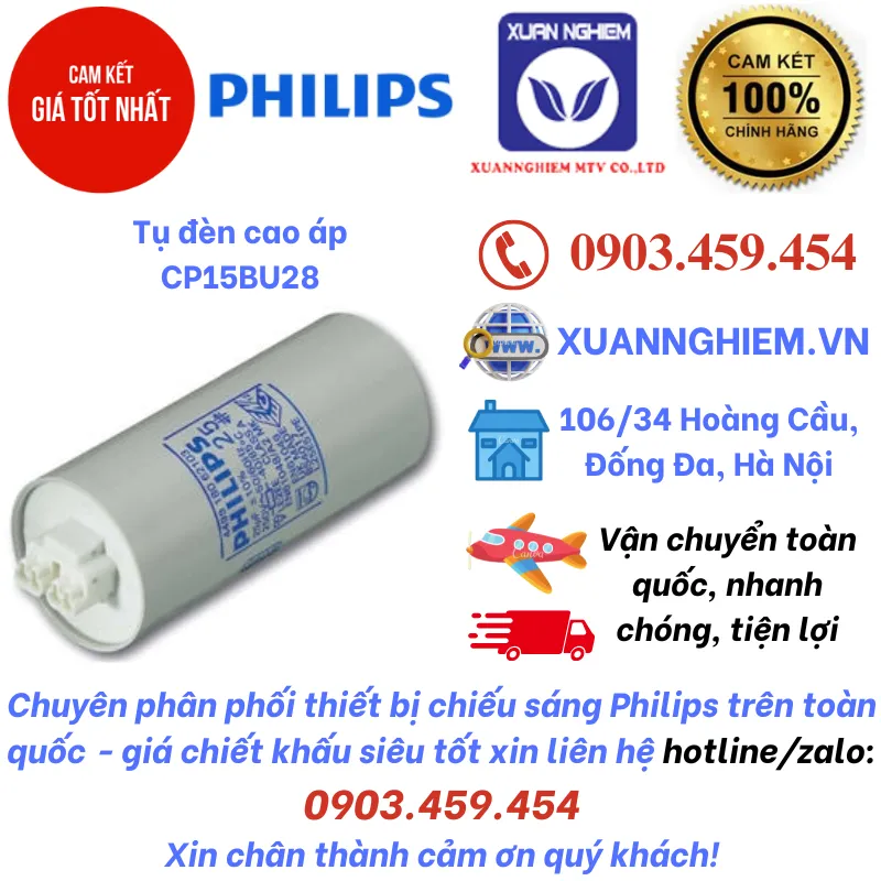 Tụ đèn cao áp CP15BU28