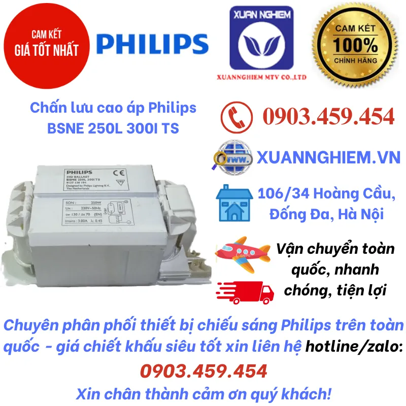 Chấn lưu cao áp Philips BSNE 250L 300I TS