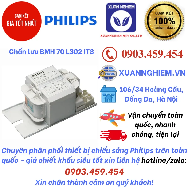 Chấn lưu đèn cao áp BMH 70 L302 ITS