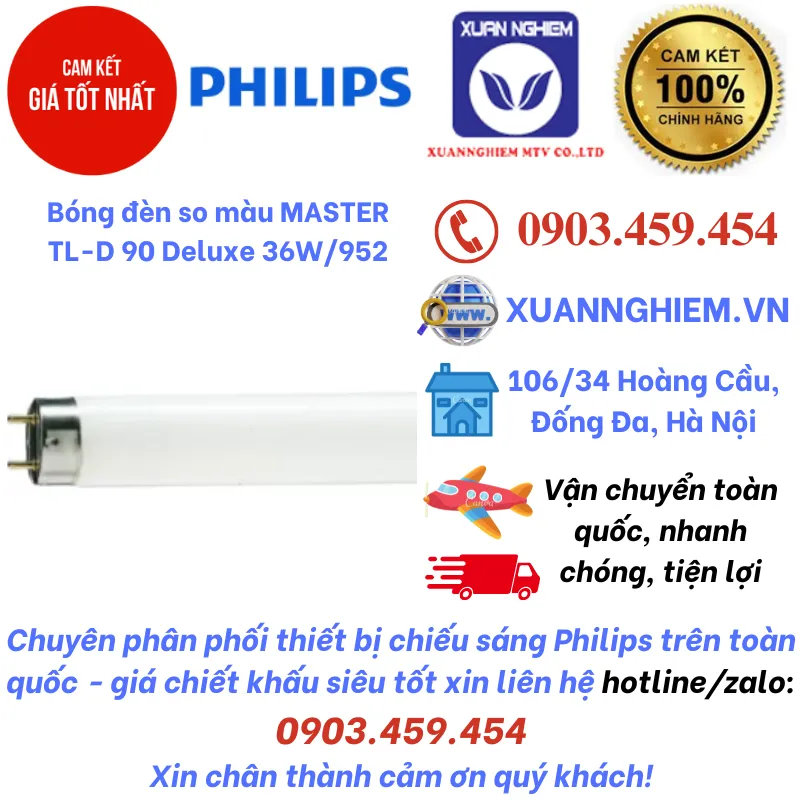 Bóng đèn so màu MASTER TL-D 90 Deluxe 36W/952
