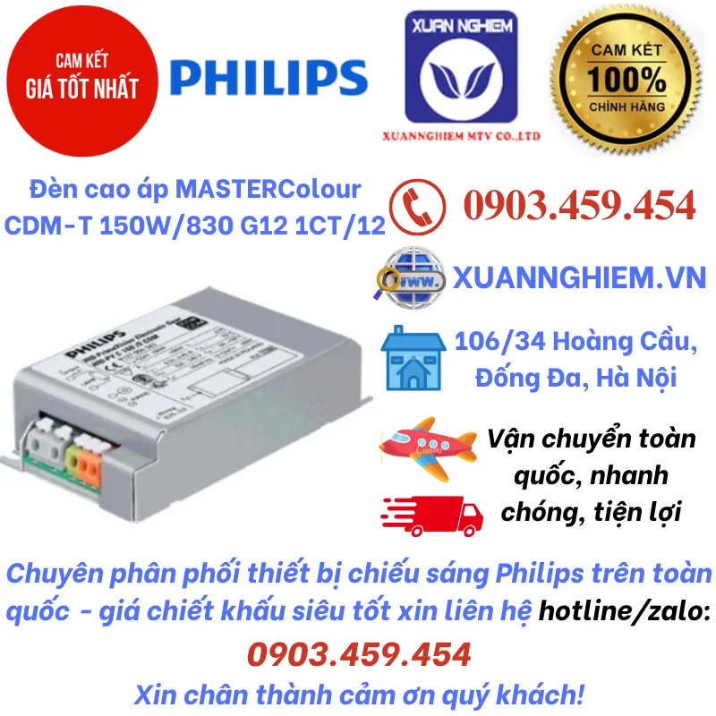 Chấn đèn dành cho bóng đèn cao áp HID-PV C 150/S CDM