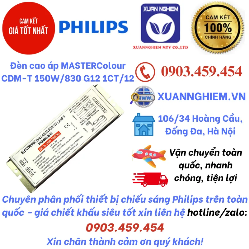 Chấn lưu cho bóng đèn TUV Ballasts PH2-800-2/75 for TUV 145W